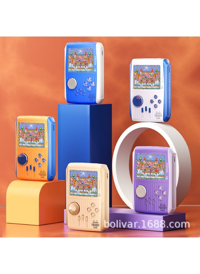 جهاز ألعاب محمول ثنائي اللاعبين من طراز Retro S1 (يتضمن ملصقات الباركود) - Image 1