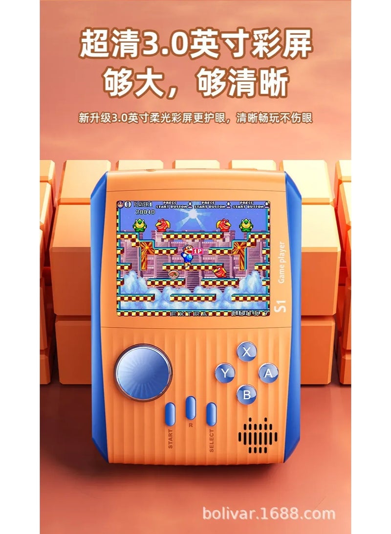 جهاز ألعاب محمول ثنائي اللاعبين من طراز Retro S1 (يتضمن ملصقات الباركود) - Image 4