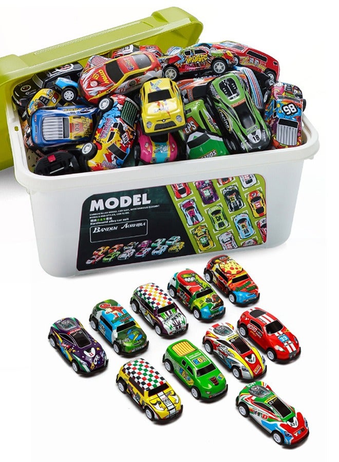 general Durable Pull Back Cars, 30 Pcs Toy Car, Pull-Back Drive, Suitable for Social Interaction and Team Games Between Children - Image 1