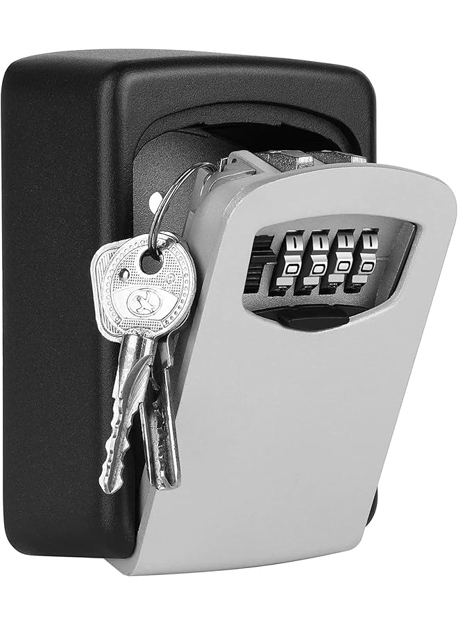 erorex Four Digit Code Lock Key Storage Lock Box Combination Key Safe Wall Mounted - Image 1