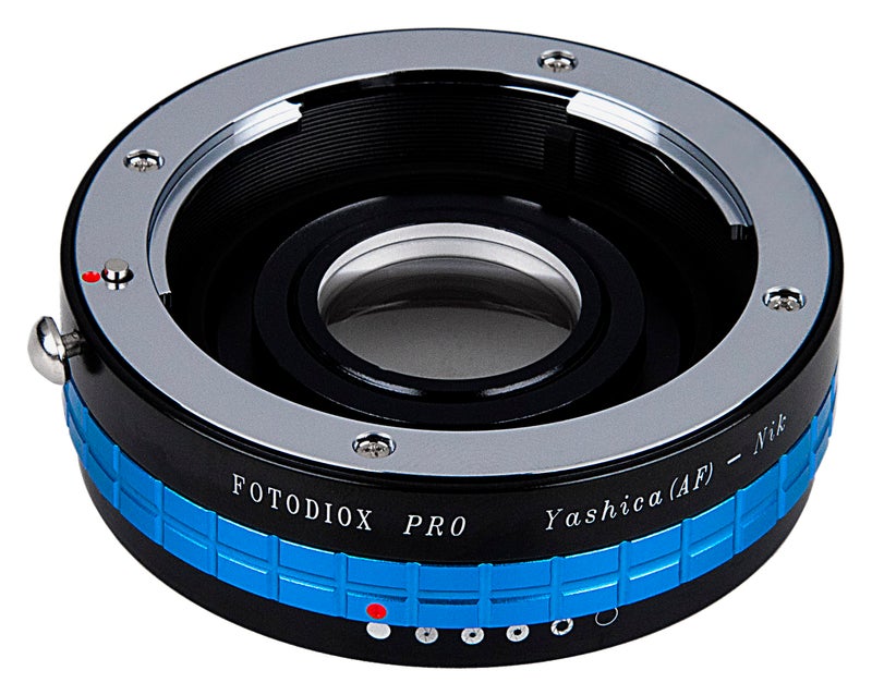 Fotodiox Pro Lens Mount Adapter - Yashica 230AF (YAF, Y230AF) Lens to Nikon SLR/DSLR Camera with Aperture Control Dial and Glass Elements for Focus Correction - Image 2