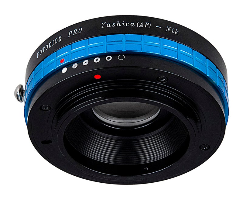 Fotodiox Pro Lens Mount Adapter - Yashica 230AF (YAF, Y230AF) Lens to Nikon SLR/DSLR Camera with Aperture Control Dial and Glass Elements for Focus Correction - Image 3