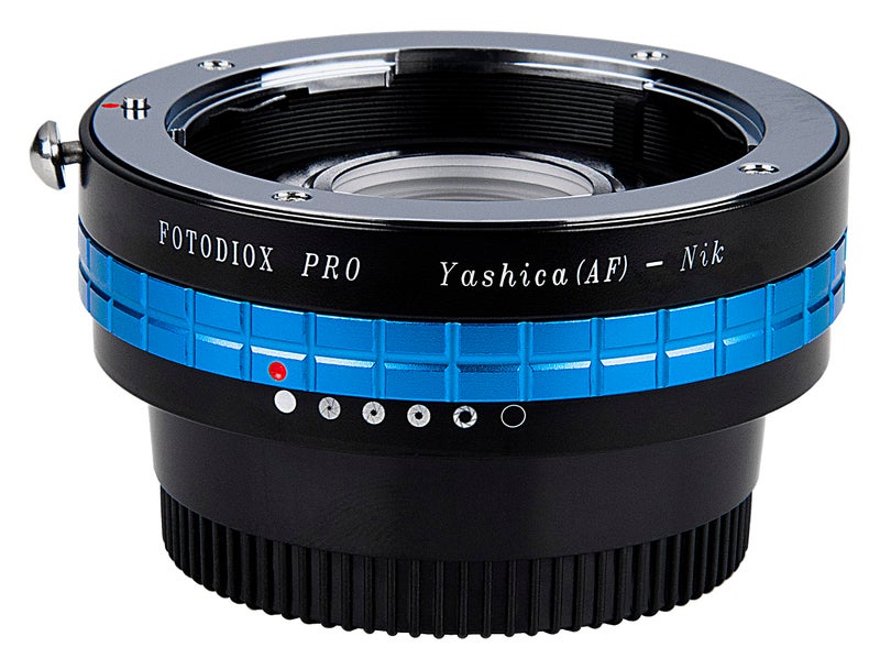 Fotodiox Pro Lens Mount Adapter - Yashica 230AF (YAF, Y230AF) Lens to Nikon SLR/DSLR Camera with Aperture Control Dial and Glass Elements for Focus Correction - Image 4