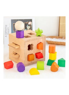 NIBEMINENT 17 Hole Intelligence Geometric Matching Block Toy 13x13x13cm  - Image 2