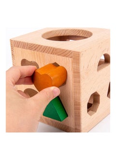 NIBEMINENT 17 Hole Intelligence Geometric Matching Block Toy 13x13x13cm  - Image 3