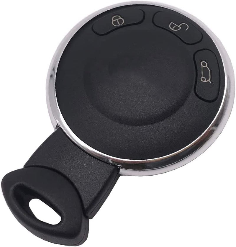 Arruweer 3 Buttons Key Fob Shell Case Fit for BMW Mini Cooper 2007-2014 Keyless Entry Remote Control Car Key Fob Cover Housing (1) - Image 1