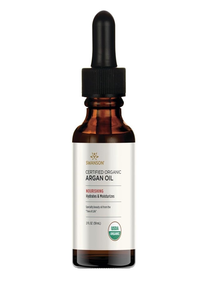 Swanson Certified Organic Argan Oil 2 fl Ounce (59 ml) Liquid - Image 1