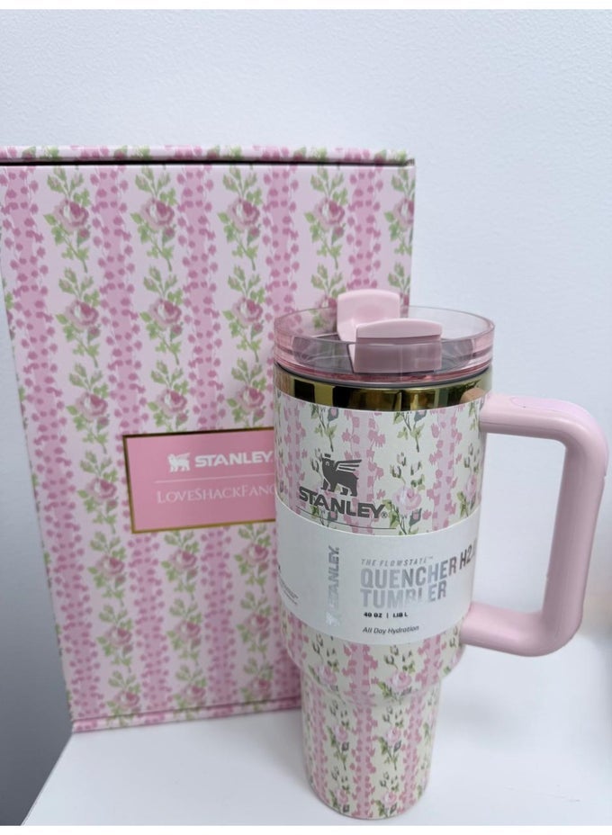 LOVESHACKFANCY X INSULATED TUMBLER - PINK