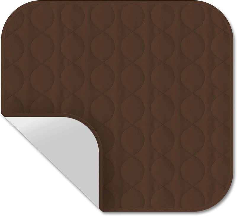 RMS Washable & Reusable Incontinence Chair Pad, Seat Protector & Bed Pad (Brown) - Image 1