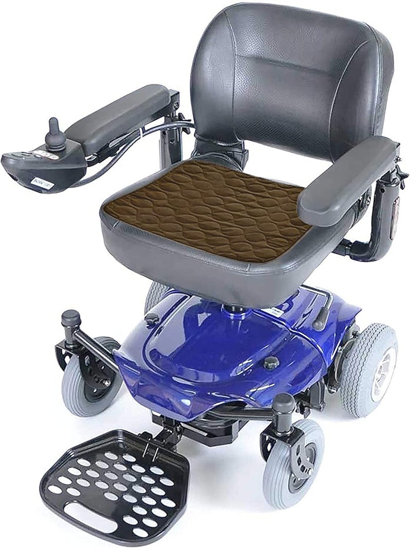 RMS Washable & Reusable Incontinence Chair Pad, Seat Protector & Bed Pad (Brown) - Image 2