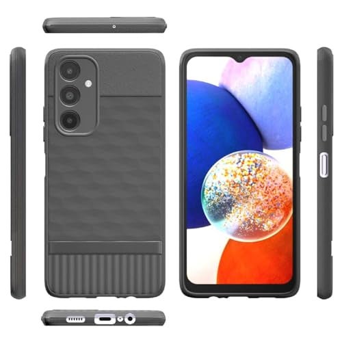 Casotec Shockproof Case for Samsung Galaxy A14 4G / A14 5G | Full Camera Protection | TPU Flexible Back Cover for Samsung Galaxy A14 4G / A14 5G (Graphite Grey) - Image 3