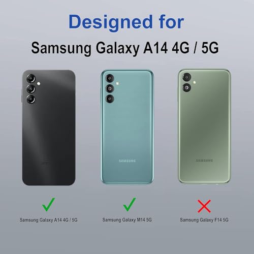 Casotec Shockproof Case for Samsung Galaxy A14 4G / A14 5G | Full Camera Protection | TPU Flexible Back Cover for Samsung Galaxy A14 4G / A14 5G (Graphite Grey) - Image 2