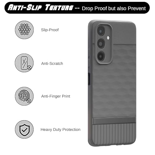 Casotec Shockproof Case for Samsung Galaxy A14 4G / A14 5G | Full Camera Protection | TPU Flexible Back Cover for Samsung Galaxy A14 4G / A14 5G (Graphite Grey) - Image 5