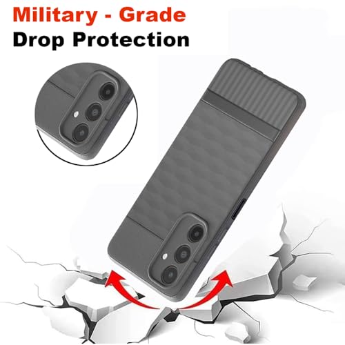 Casotec Shockproof Case for Samsung Galaxy A14 4G / A14 5G | Full Camera Protection | TPU Flexible Back Cover for Samsung Galaxy A14 4G / A14 5G (Graphite Grey) - Image 4
