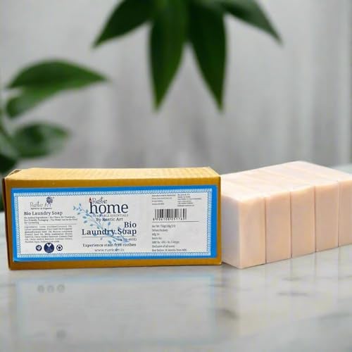 Rustic Art Rustic Home Bio Laundry Soap | Natural Stain Remover, Gentle on Skin & Clothes | Toxin Free - Fragrance Free| Pack of 5 - Image 2