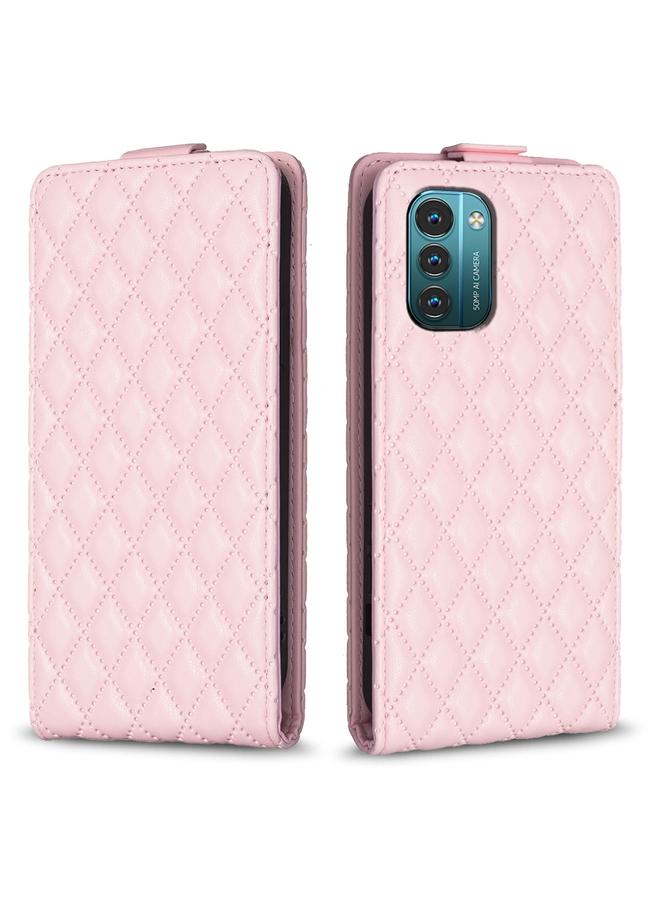 S-TOP Case For Nokia G21 / G11 Diamond Lattice Vertical Flip Leather Phone Case - Image 1