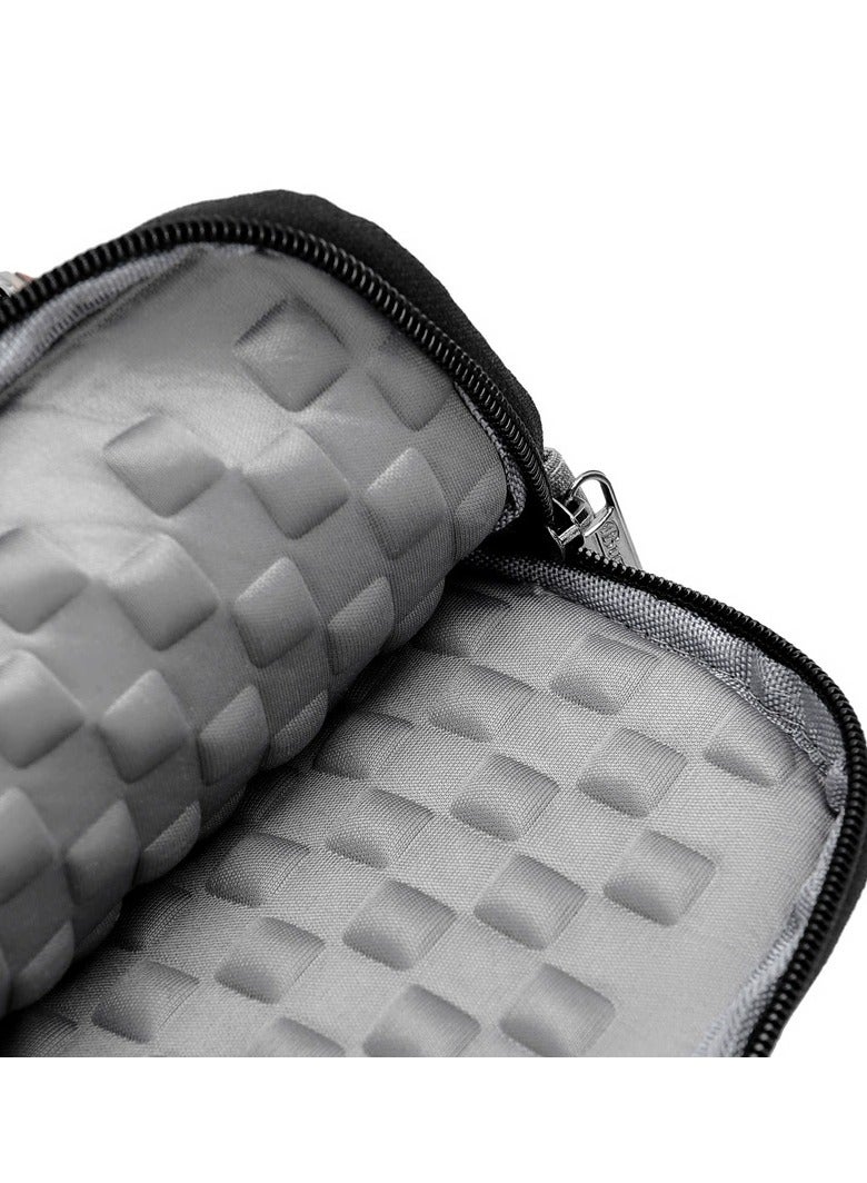 Business Double-Layer Airbag Shockproof Laptop Bag, Handheld and Shoulder Briefcase for 13/14-inch Laptops, Large Capacity, Thickened Anti-Drop Office Bag, Suitable for Apple MacBook Air and MacBook Pro.  - Image 4
