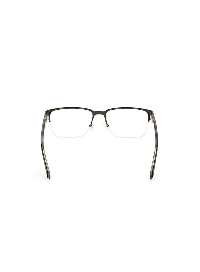 GUESS إطارات نظارات للرجال بتصميم براولين باللون الأخضر الداكن غير اللامع GUESS GU5009509753 53 مم - Image 4