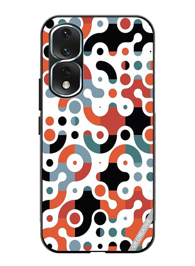 VR CREATIVE Protective Case Cover For Honor 80 Pro Geomatric Pattern Design Multicolour - Image 1