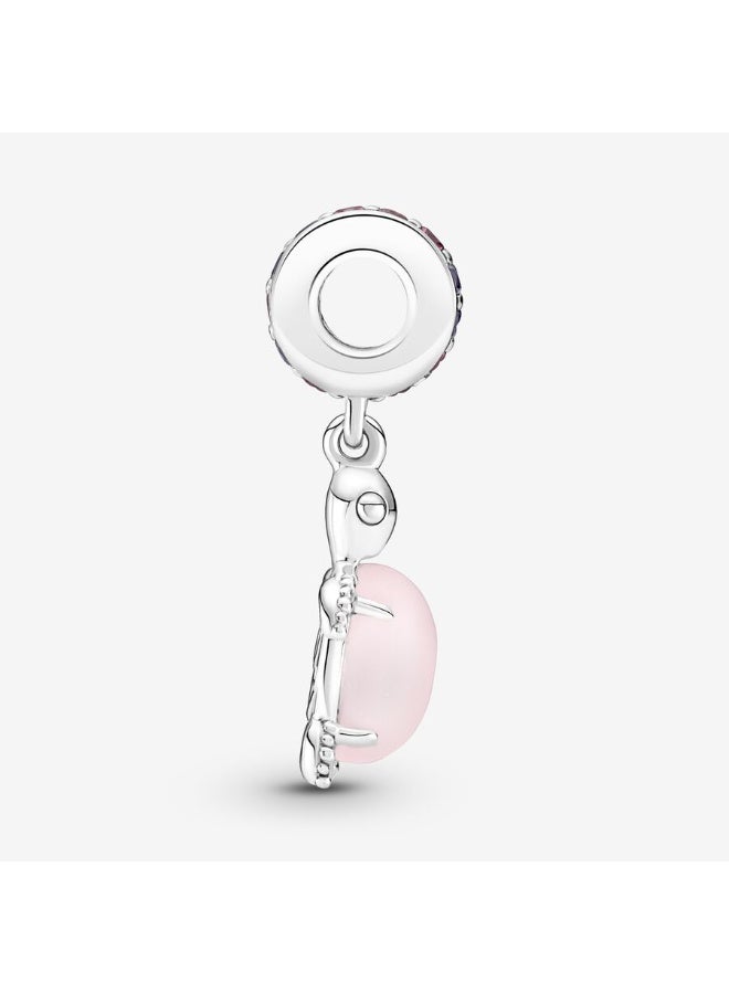 DORA pink glass turtle necklace - Image 2