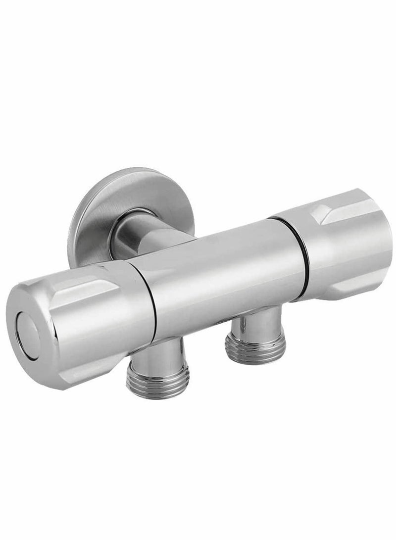 Excefore 3 Way Shower Water Diverter Valve Shower Arm Hose Connector Splitter Switch Knockout Trap Angle Bath Handheld Shower Head System Replacement Part - Image 1