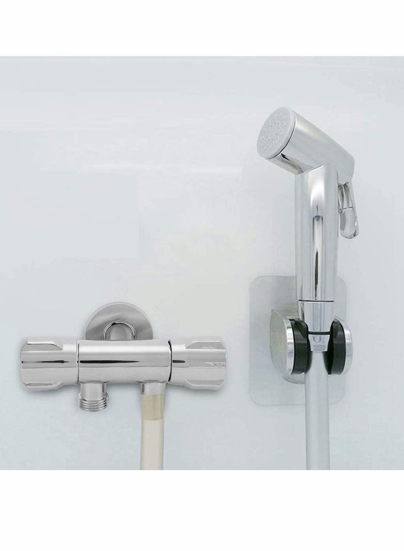 Excefore 3 Way Shower Water Diverter Valve Shower Arm Hose Connector Splitter Switch Knockout Trap Angle Bath Handheld Shower Head System Replacement Part - Image 2