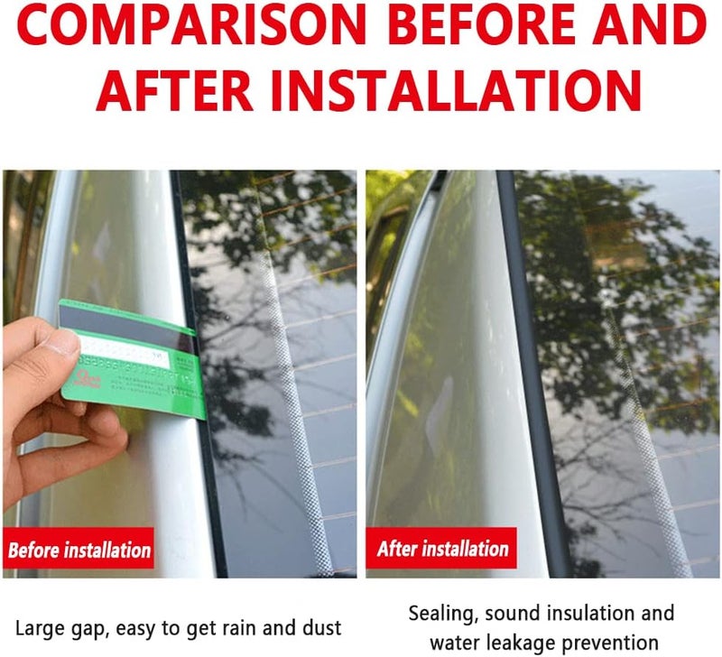 Turcee 16.4ft Cuttable T-Car Sunroof Cover Seal - Image 4