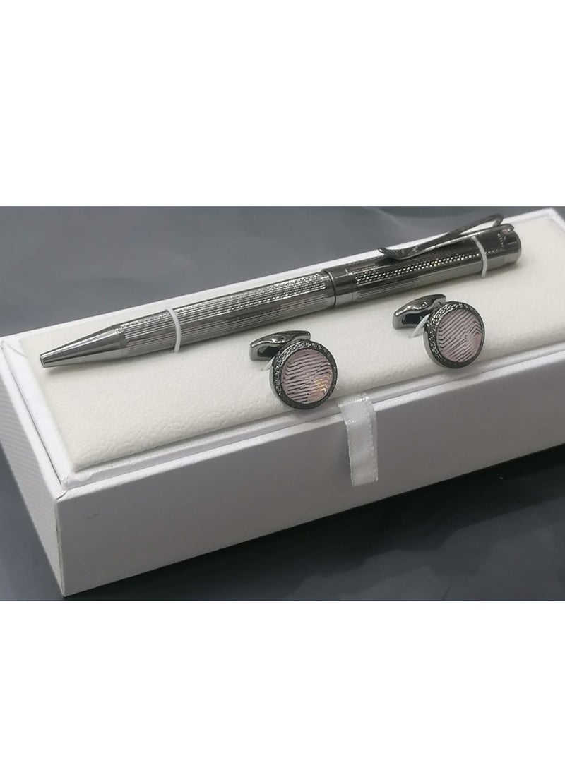 A -class pen and cufflink set for men