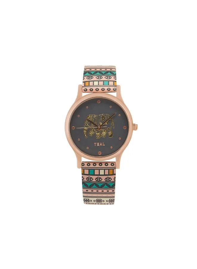 Chumbak TEAL by Chumbak Carnival Elephant Watch-Black