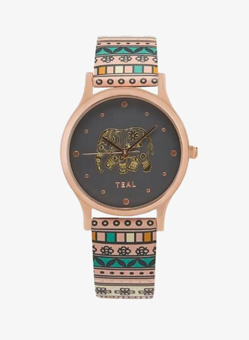 Chumbak TEAL by Chumbak Carnival Elephant Watch-Black