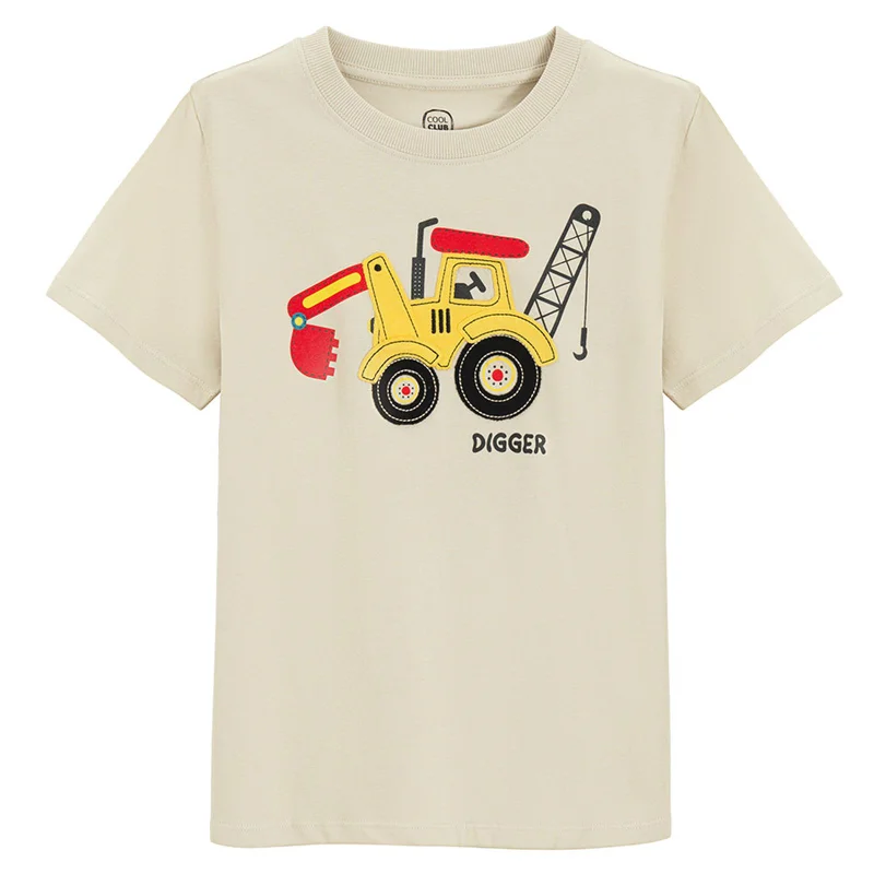 كول كلوب تي شيرت قطن بيج بأكمام قصيرة