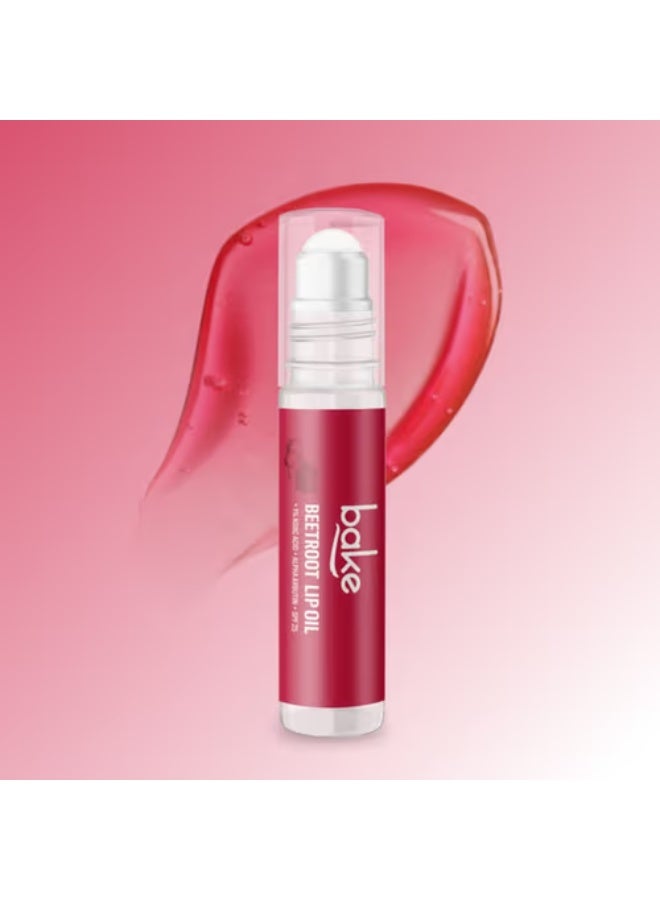 BAKE 1% Kojic Acid Beetroot Tinted Lip Balm Oil with SPF 25, Pigmentation & Dark Lips Beetroot (15 g) - Image 1