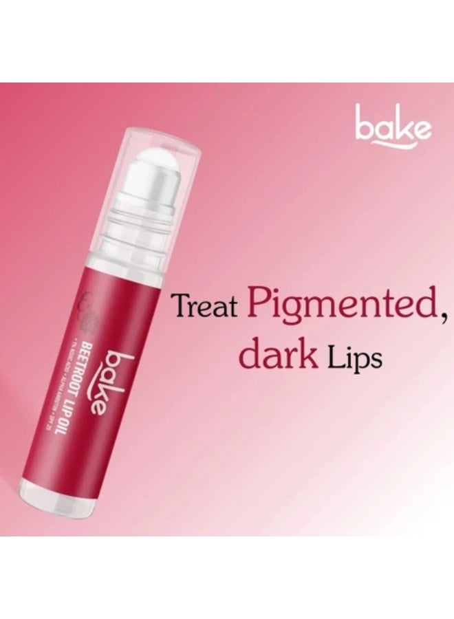 BAKE 1% Kojic Acid Beetroot Tinted Lip Balm Oil with SPF 25, Pigmentation & Dark Lips Beetroot (15 g) - Image 3