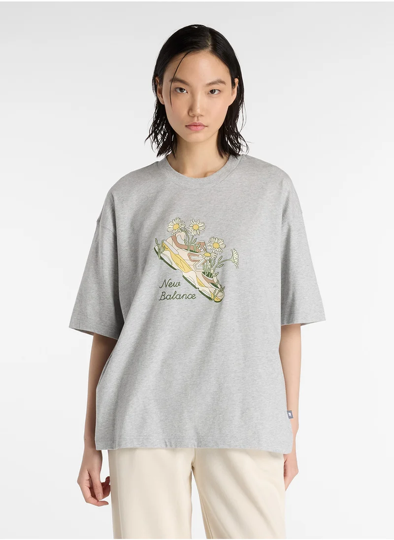 New Balance Flower Shoe T-Shirt