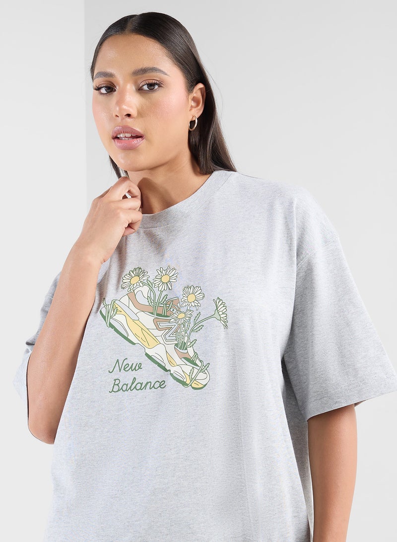 New Balance Flower Shoe T-Shirt  - Image 3