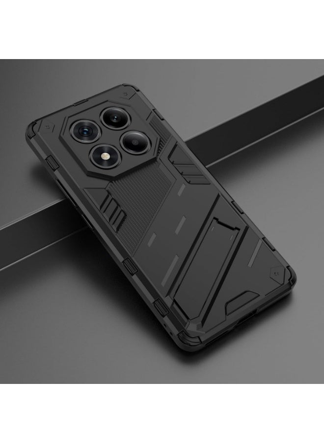 GOLDEN MASK Compatible With Xiaomi Redmi Note 14 Pro 4G Punk Case Anti Protection (Black) - Image 5