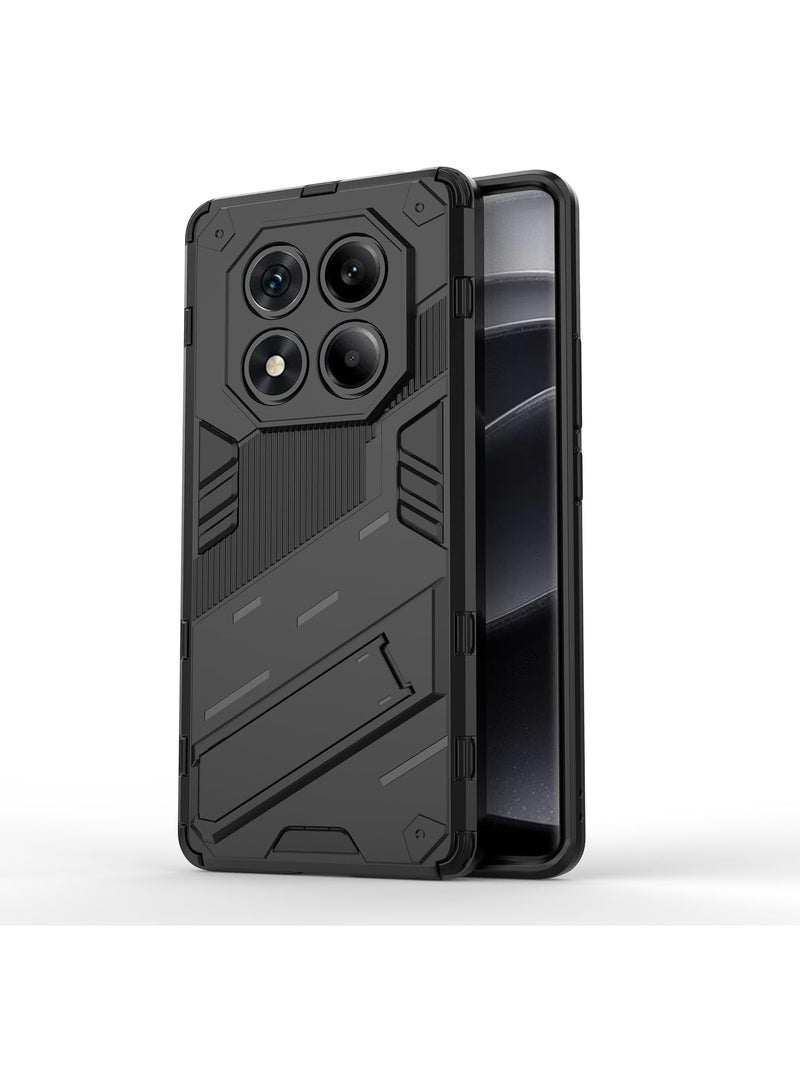 GOLDEN MASK Compatible With Xiaomi Redmi Note 14 Pro 4G Punk Case Anti Protection (Black) - Image 3