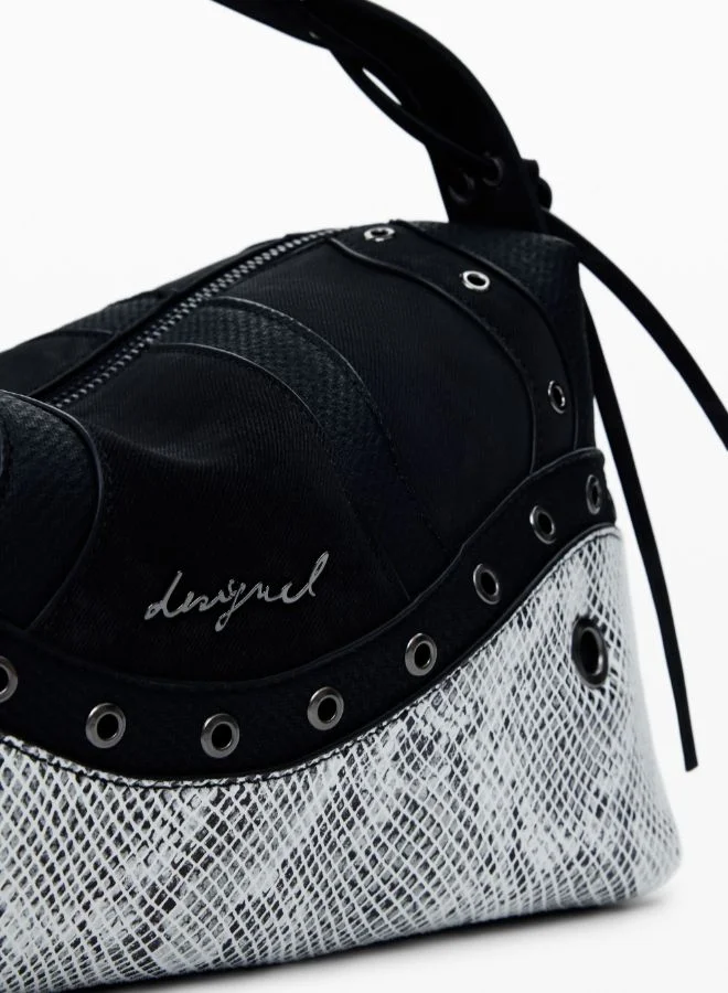 ديسيجوال حقيبة ثعبان متوسطة المرصعة