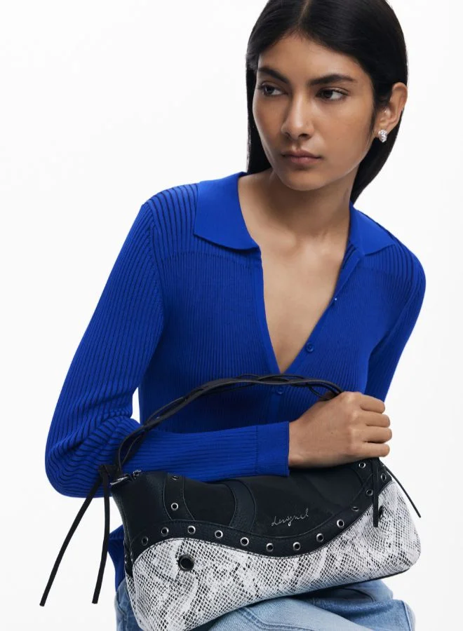 ديسيجوال حقيبة ثعبان متوسطة المرصعة