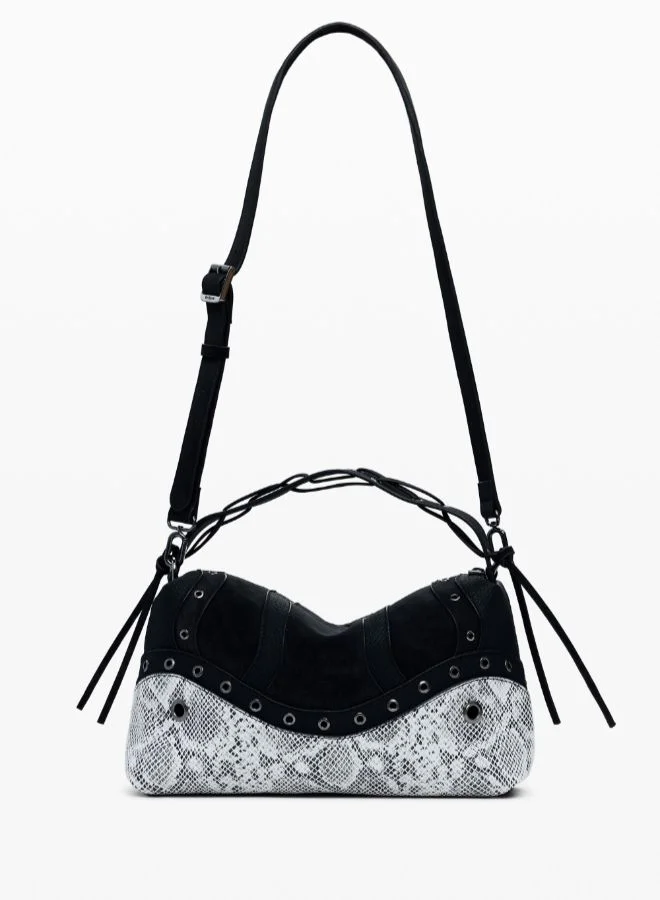 ديسيجوال حقيبة ثعبان متوسطة المرصعة