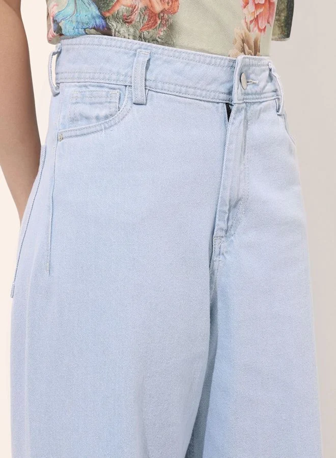 Freehand  Women Bootcut Solid High Rise Jeans  | Best Price UAE