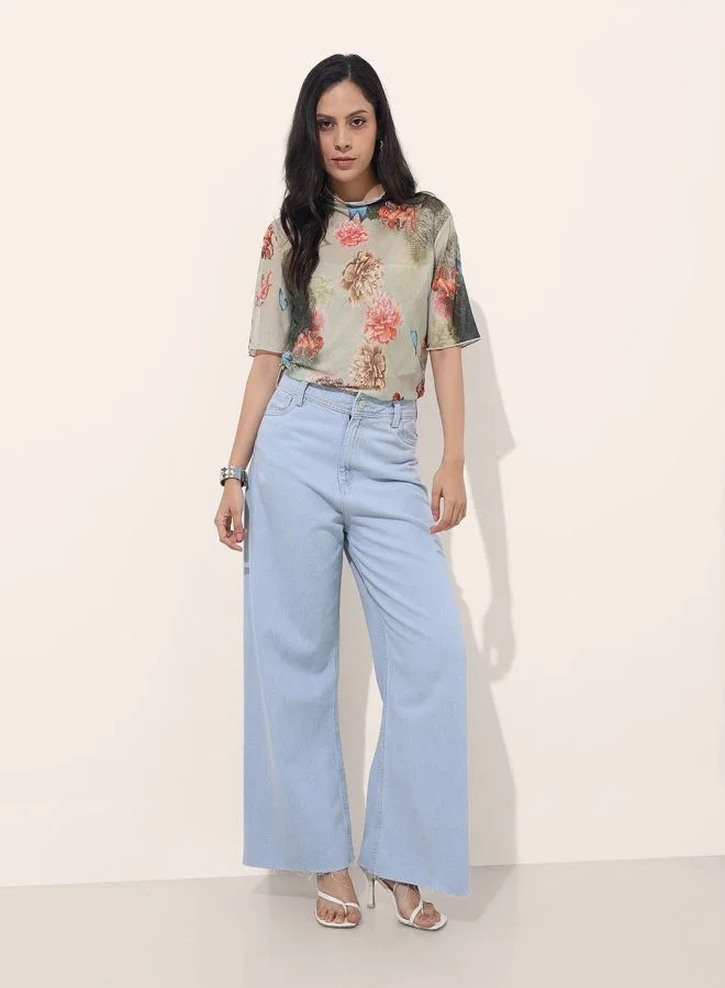 Freehand  Women Bootcut Solid High Rise Jeans  | Best Price UAE