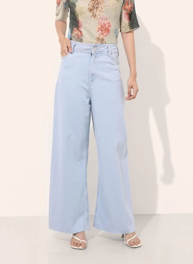 Freehand  Women Bootcut Solid High Rise Jeans  | Best Price UAE