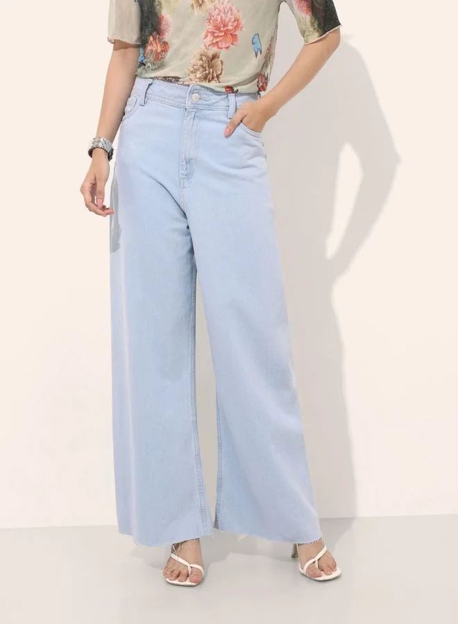 Women Bootcut Solid High Rise Jeans