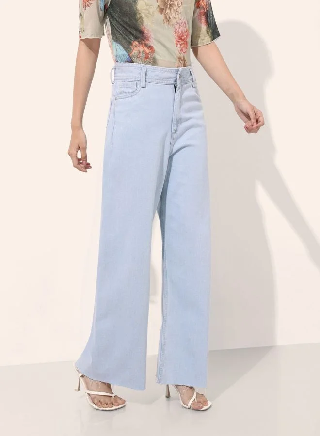 Freehand  Women Bootcut Solid High Rise Jeans  | Best Price UAE