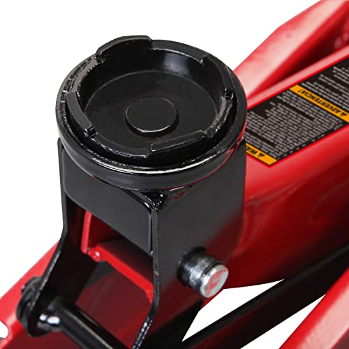 Big RED TAM820014S Torin Hydraulic Trolley Service/Floor Jack with Blow Mold Carrying Storage Case, 1.5 Ton (3,000 lb) Capacity, Red - Image 5