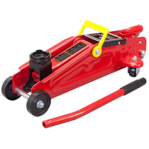 Big RED TAM820014S Torin Hydraulic Trolley Service/Floor Jack with Blow Mold Carrying Storage Case, 1.5 Ton (3,000 lb) Capacity, Red - Image 2