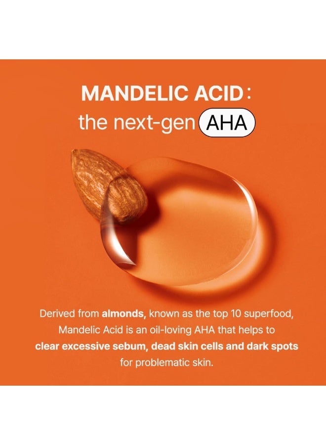 By Wishtrend حمض مانديليك 5% ماء لتحضير البشرة من ويشتريند، تجديد لطيف للبشرة، مقشر كوري، تونر Aha Bha، للبشرة الحساسة، يساعد على انسداد المسام، توهج (4.1 أونصة سائلة (عبوة من 1)) - Image 2