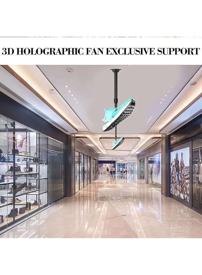erorex Projector Ceiling Mount Bracket 3D Holographic Fan Advertising Machine Projector Mount Adjustable And Extendable 15.5 To 24 Inches Maximum Load Capacity 4Kg Easy Installation  - Image 3