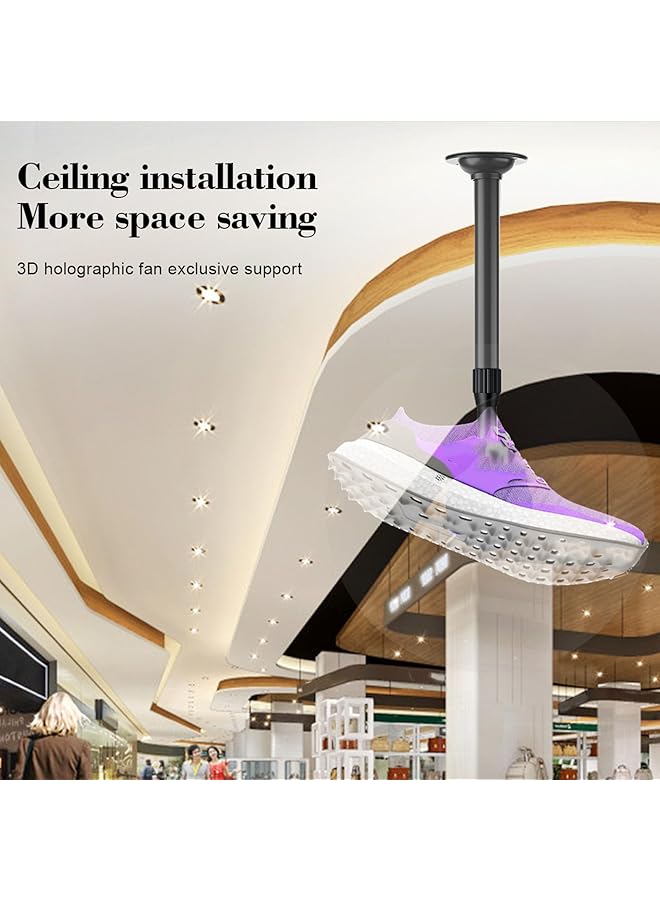 erorex Projector Ceiling Mount Bracket 3D Holographic Fan Advertising Machine Projector Mount Adjustable And Extendable 15.5 To 24 Inches Maximum Load Capacity 4Kg Easy Installation  - Image 2